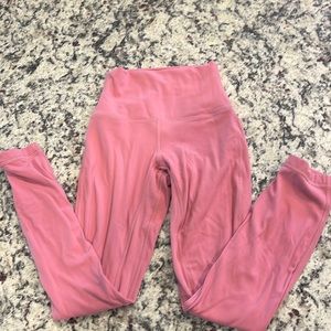 pink lulu align leggings